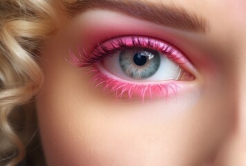 Obraz premium a close up of a woman's eye