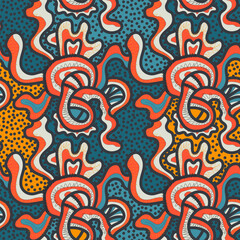 Nature's whispers: embrace the earthy elegance of abstract surreal pattern