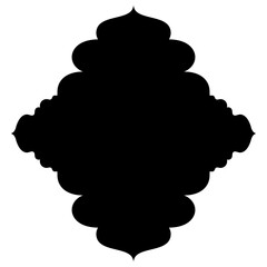Islamic Label Emblem Shape Glyph Pictogram symbol visual illustration