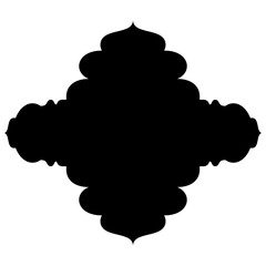 Islamic Label Emblem Shape Glyph Pictogram symbol visual illustration