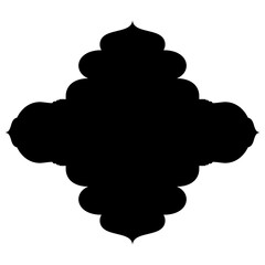 Islamic Label Emblem Shape Glyph Pictogram symbol visual illustration