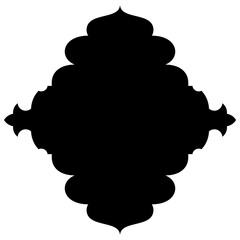 Islamic Label Emblem Shape Glyph Pictogram symbol visual illustration