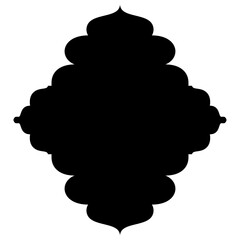 Islamic Label Emblem Shape Glyph Pictogram symbol visual illustration