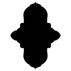 Islamic Label Emblem Shape Glyph Pictogram symbol visual illustration
