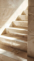 marble staircase - obrazy, fototapety, plakaty