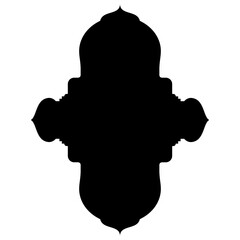 Islamic Label Emblem Shape Glyph Pictogram symbol visual illustration