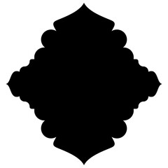 Islamic Label Emblem Shape Glyph Pictogram symbol visual illustration