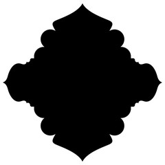 Islamic Label Emblem Shape Glyph Pictogram symbol visual illustration