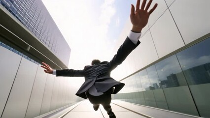 Businessman is succeeding 