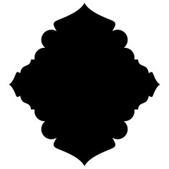 Islamic Label Emblem Shape Glyph Pictogram symbol visual illustration