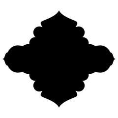 Islamic Label Emblem Shape Glyph Pictogram symbol visual illustration