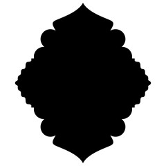 Islamic Label Emblem Shape Glyph Pictogram symbol visual illustration