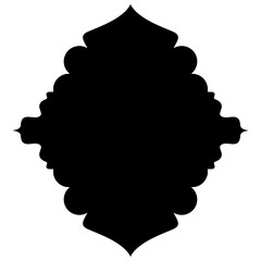 Islamic Label Emblem Shape Glyph Pictogram symbol visual illustration