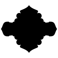 Islamic Label Emblem Shape Glyph Pictogram symbol visual illustration