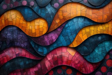 abstract background in colors and patterns for Juhannus  - obrazy, fototapety, plakaty