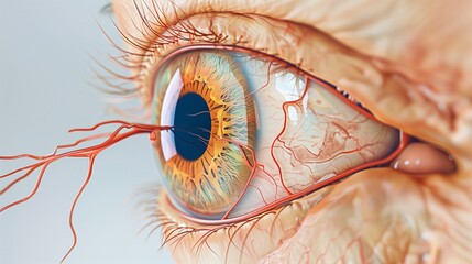 Anatomy of the eye or visual system