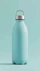 Fotobehang light blue water bottle © xuan