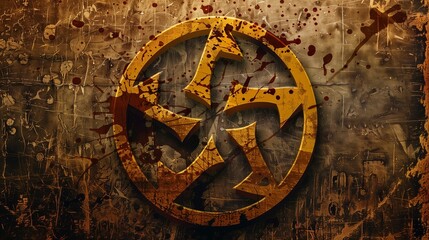 Biohazard symbol warning sign