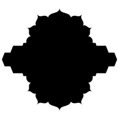 Islamic Label Emblem Shape Glyph Pictogram symbol visual illustration