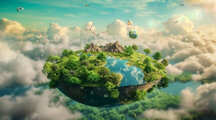 Ecology and environmental conservation concept