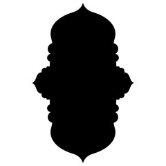 Islamic Label Emblem Shape Glyph Pictogram symbol visual illustration