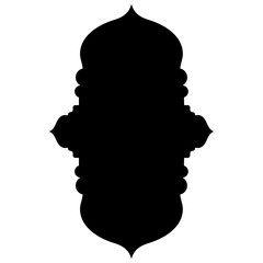 Islamic Label Emblem Shape Glyph Pictogram symbol visual illustration