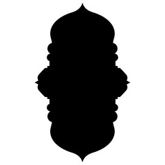 Islamic Label Emblem Shape Glyph Pictogram symbol visual illustration