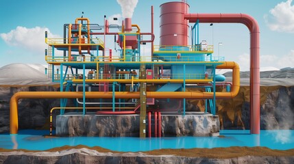 Geothermal energy extraction process