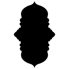 Islamic Label Emblem Shape Glyph Pictogram symbol visual illustration
