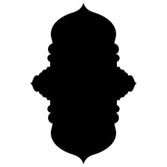 Islamic Label Emblem Shape Glyph Pictogram symbol visual illustration Glyph Pictogram Symbol: Emblem Shape Visual Illustrations