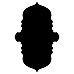 Islamic Label Emblem Shape Glyph Pictogram symbol visual illustration Glyph Pictogram Symbol: Emblem Shape Visual Illustrations