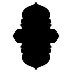 Islamic Label Emblem Shape Glyph Pictogram symbol visual illustration Glyph Pictogram Symbol: Emblem Shape Visual Illustrations