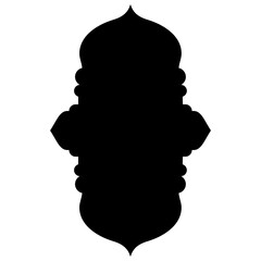 Islamic Label Emblem Shape Glyph Pictogram symbol visual illustration Glyph Pictogram Symbol: Emblem Shape Visual Illustrations