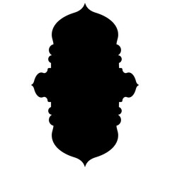 Islamic Label Emblem Shape Glyph Pictogram symbol visual illustration Glyph Pictogram Symbol: Emblem Shape Visual Illustrations