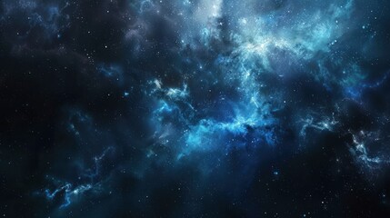 An abstract cosmos background featuring nebulae and galaxies in space, presenting a captivating and otherworldly scene.	
