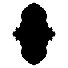 Islamic Label Emblem Shape Glyph Pictogram symbol visual illustration