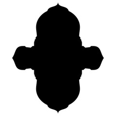 Islamic Label Emblem Shape Glyph Pictogram symbol visual illustration