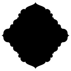 Islamic Label Emblem Shape Glyph Pictogram symbol visual illustration
