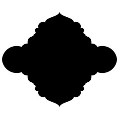 Islamic Label Emblem Shape Glyph Pictogram symbol visual illustration