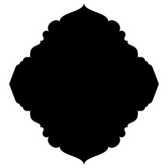 Islamic Label Emblem Shape Glyph Pictogram symbol visual illustration
