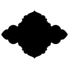Islamic Label Emblem Shape Glyph Pictogram symbol visual illustration