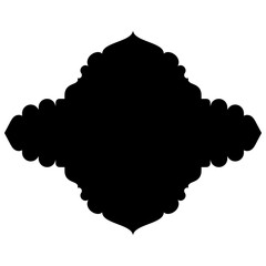 Islamic Label Emblem Shape Glyph Pictogram symbol visual illustration