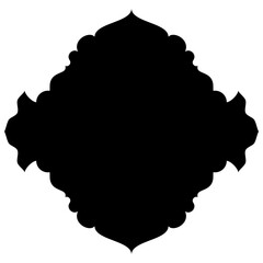 Islamic Label Emblem Shape Glyph Pictogram symbol visual illustration