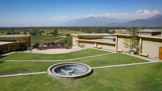 Santiago, Chile - 25 Nov, 2023: Haras de Pirque Vineyard and winery, near Santiago, Chile