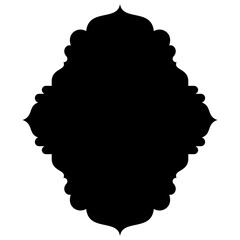 Islamic Label Emblem Shape Glyph Pictogram symbol visual illustration