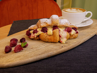 high resolution fresh croissant image