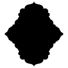 Islamic Label Emblem Shape Glyph Pictogram symbol visual illustration