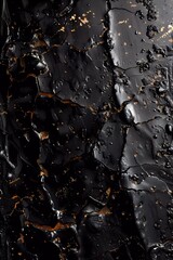 Obraz premium macro, Black oil paint as background