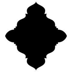 Islamic Label Emblem Shape Glyph Pictogram symbol visual illustration