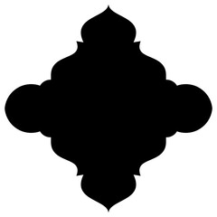 Islamic Label Emblem Shape Glyph Pictogram symbol visual illustration